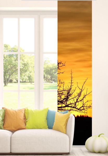 Flächenvorhang Baumruhe , Schiebevorhang, Schiebegardine, modern, 60 cm breit, 2,65 m hoch, 3 m hoch